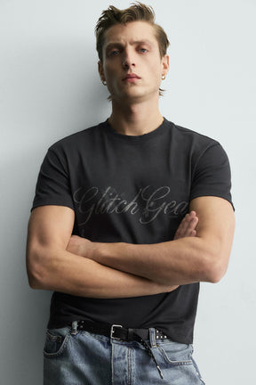WASHED SLOGAN CROPPED FIT T-SHIRT - Image 5