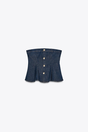 Jeans-Peplum-Top