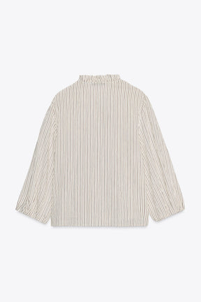 Striped Ruffled Shirt