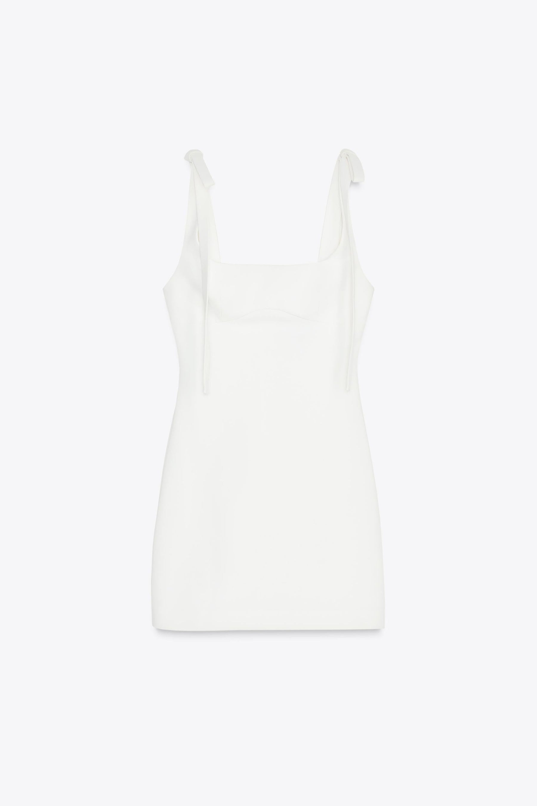 Bow-Detailed Short Dress