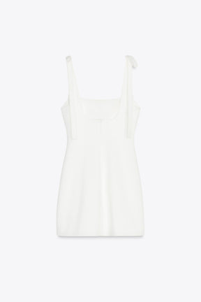 Bow-Detailed Short Dress