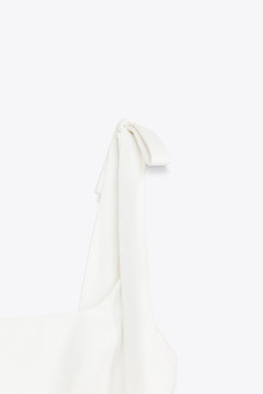Bow-Detailed Short Dress