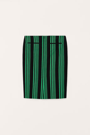 Striped Straight Skirt