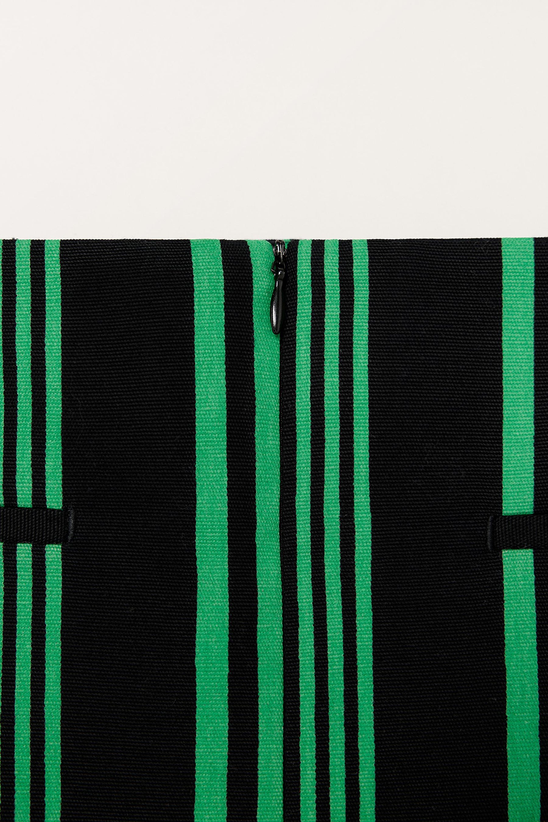 Striped Straight Skirt