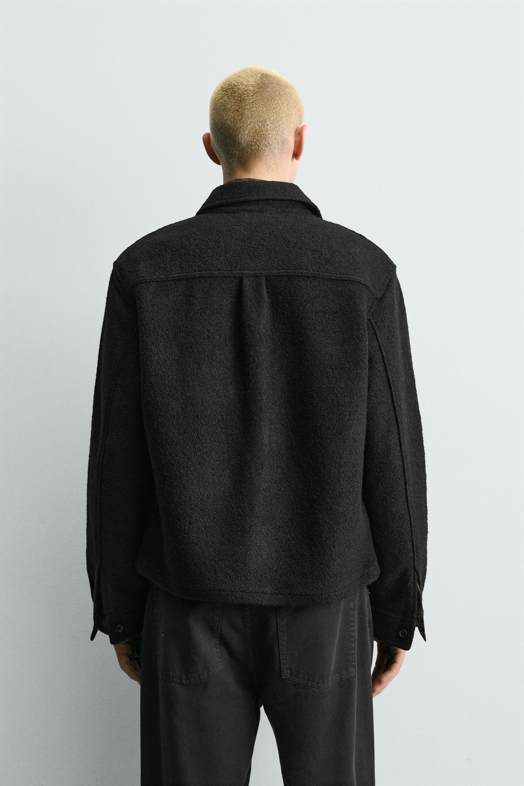 Textured Wool Overshirt