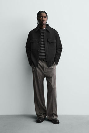 TWILL TEXTURED WATER REPELLENT OVERSHIRT - Image 1