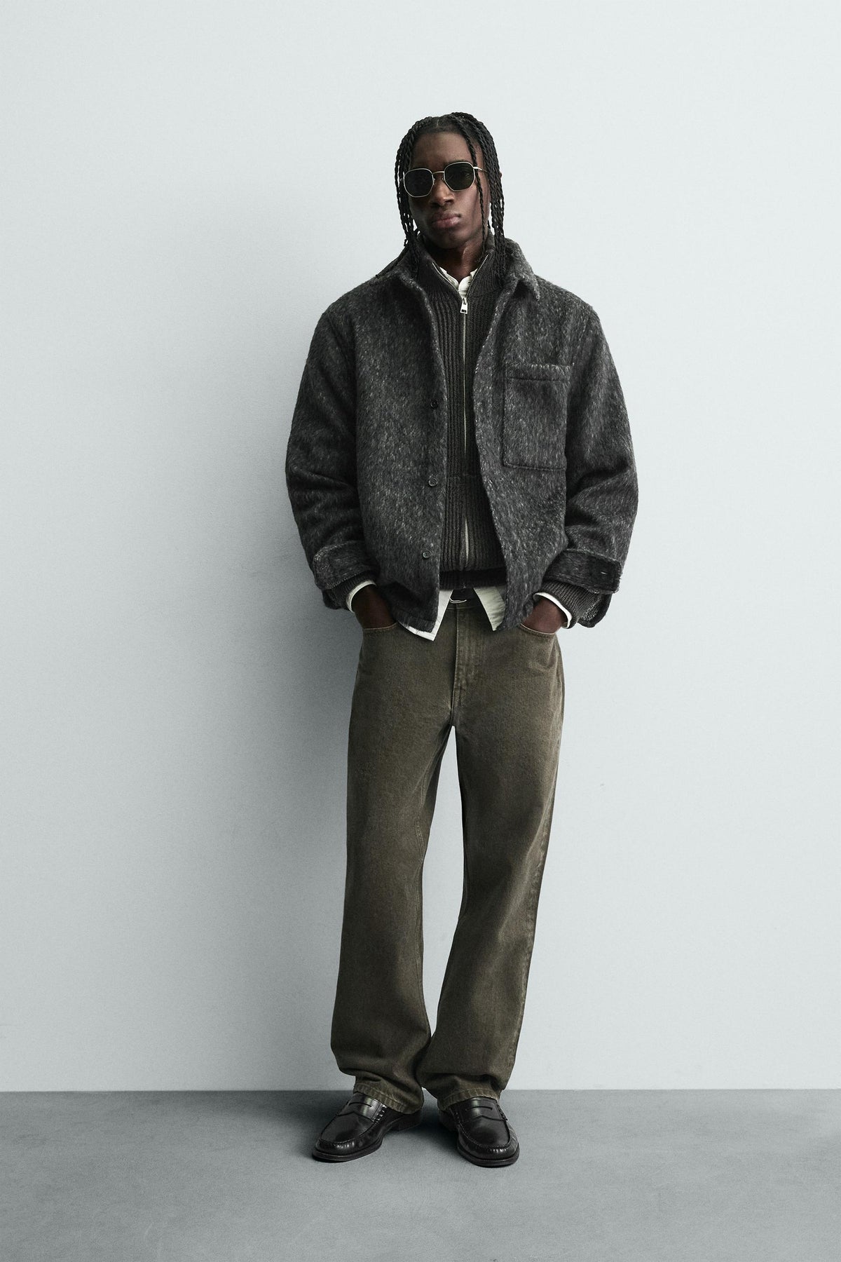 FAUX FUR OVERSHIRT - Image 1