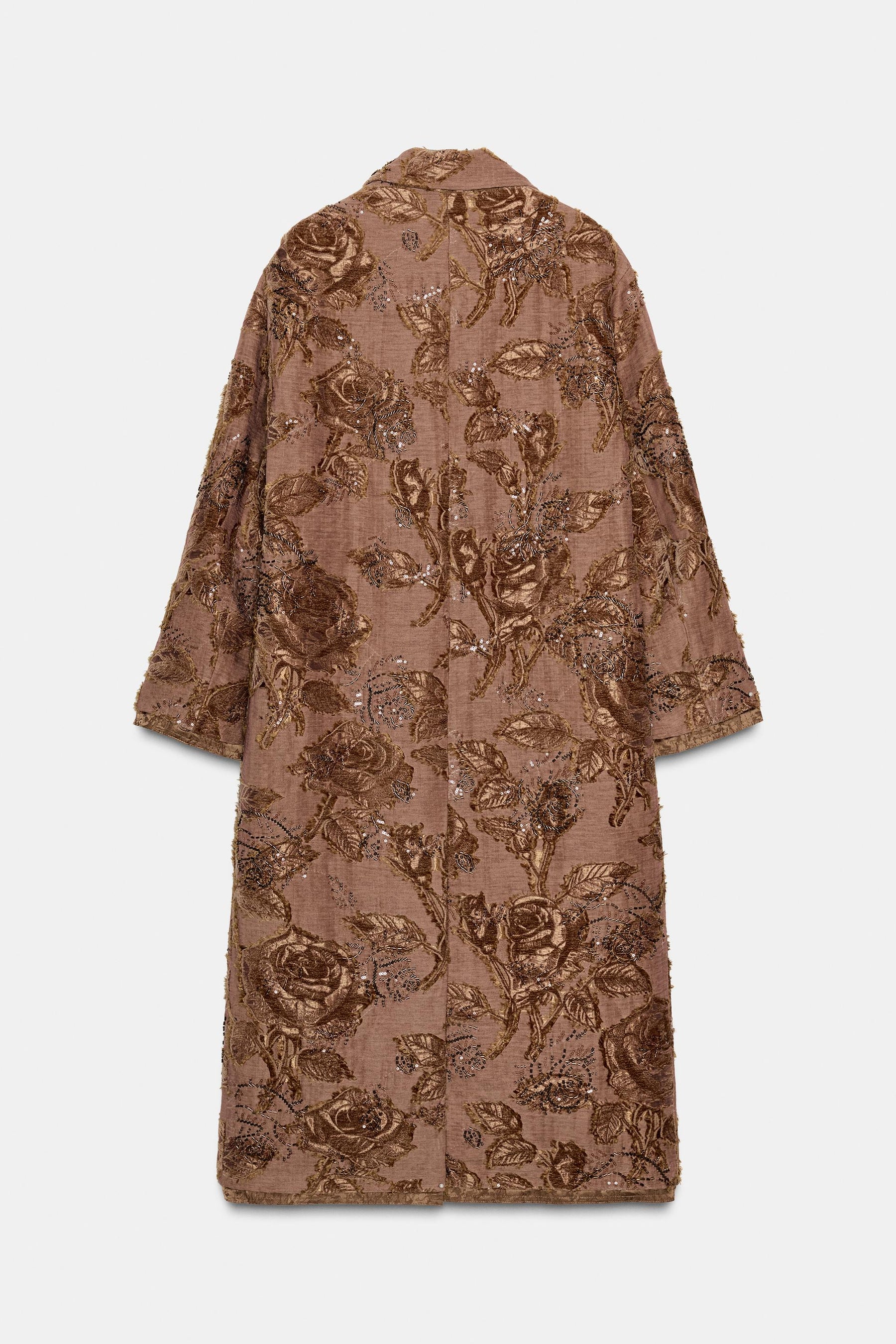 Embroidered Long Coat - Image 6