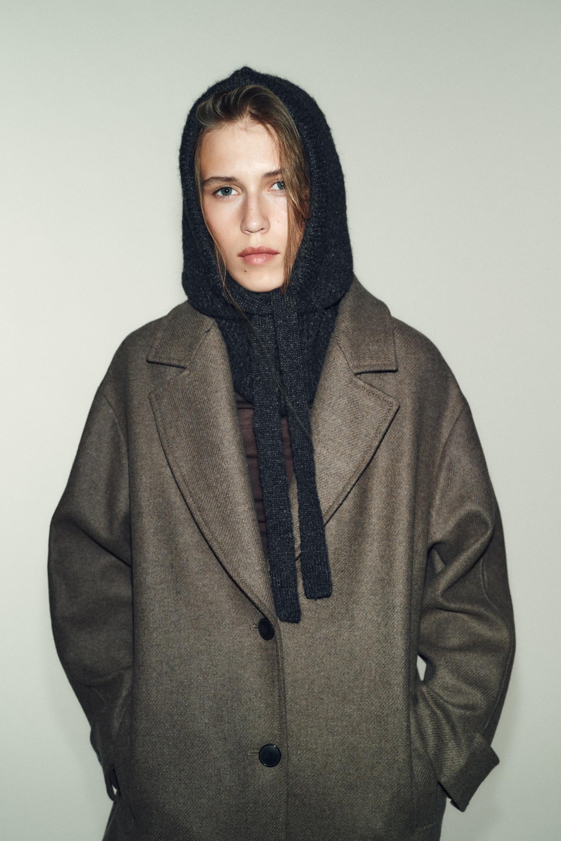 Gerippte Kapuzenmütze 