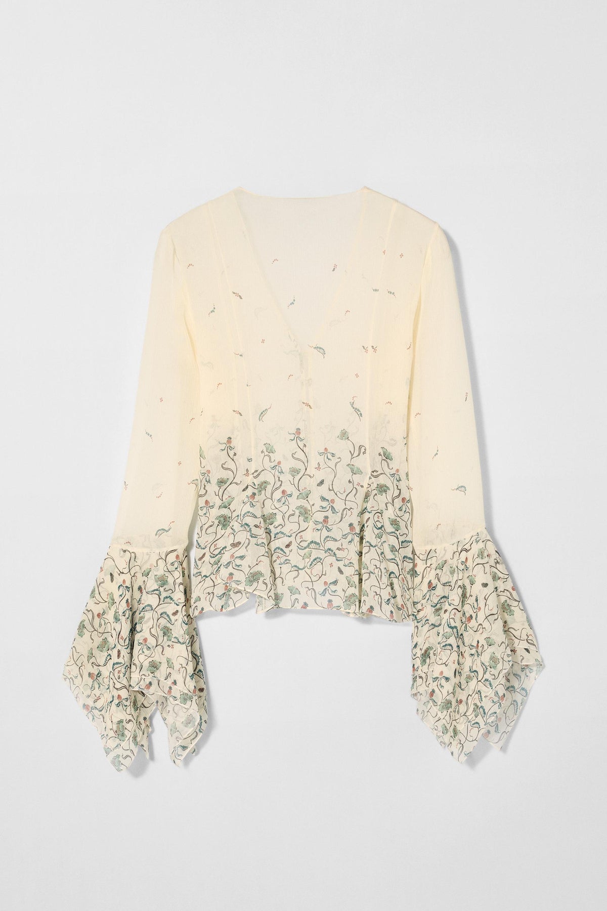 SILK PRINTED BLOUSE