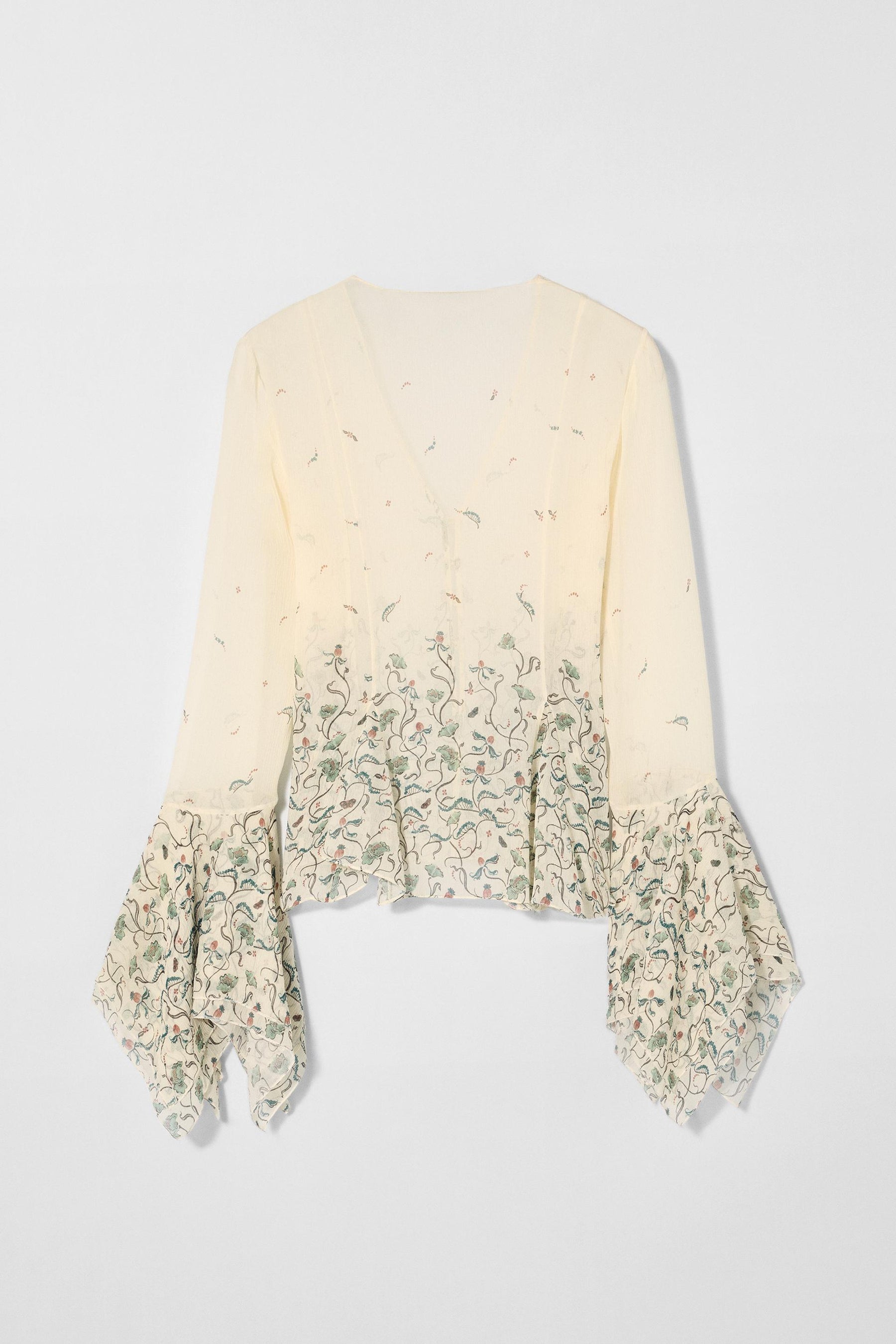Bluse mit Seidendruck