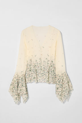 Bluse mit Seidendruck