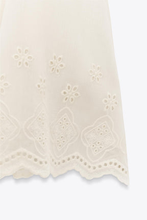 ZW COLLECTION EMBROIDERED PEPLUM TOP - Image 3
