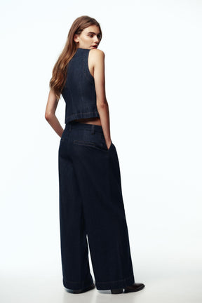 WIDE-LEG MID-WAIST JEANS