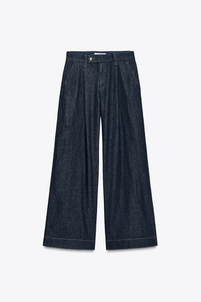 WIDE-LEG MID-WAIST JEANS