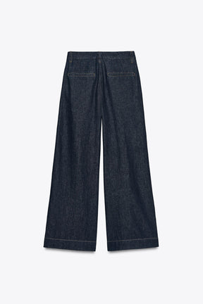 WIDE-LEG MID-WAIST JEANS