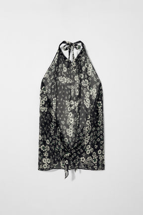 Seiden-Neckholder-Top