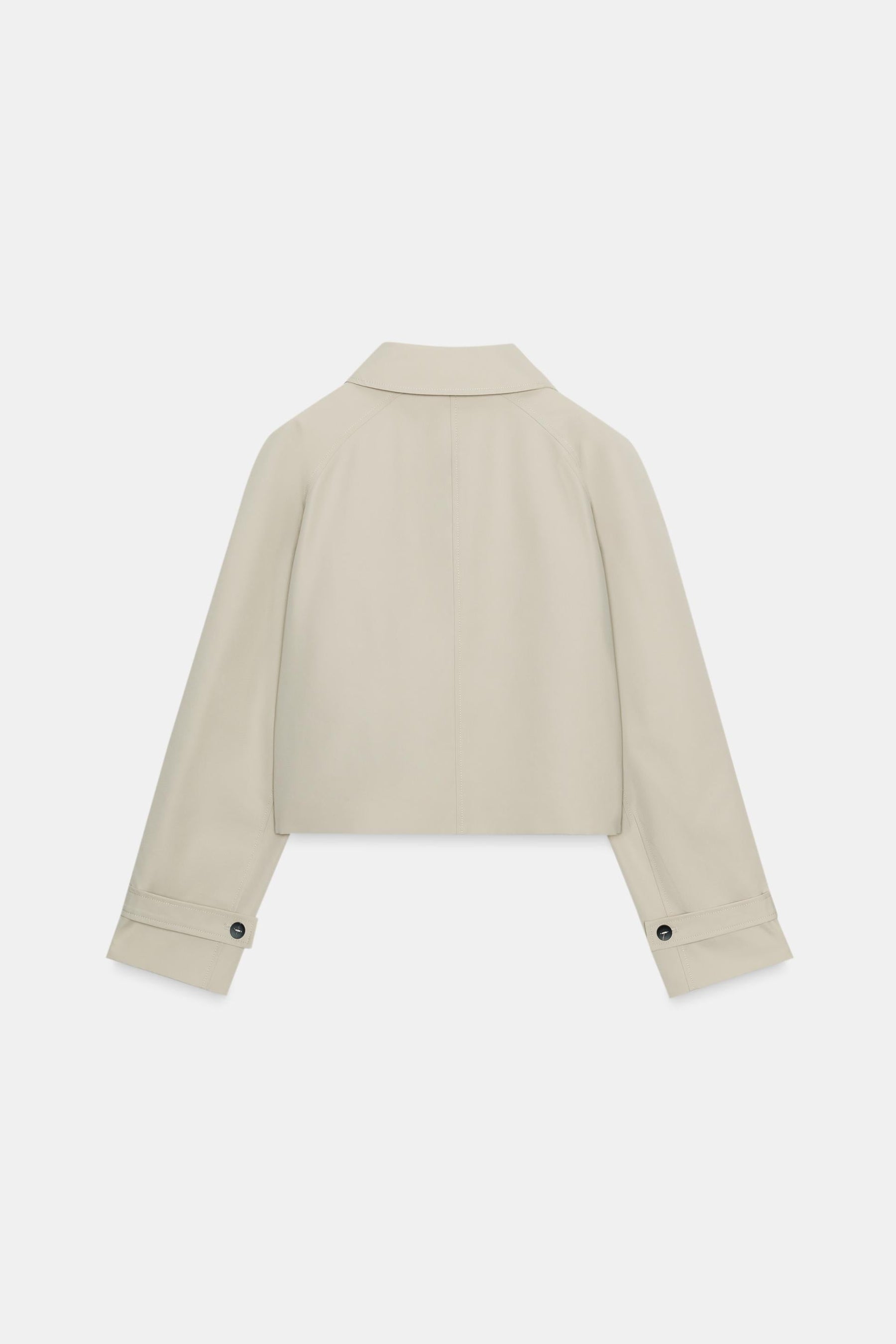 WATER-REPELLENT SHORT TRENCH COAT ZW COLLECTION - Image 7