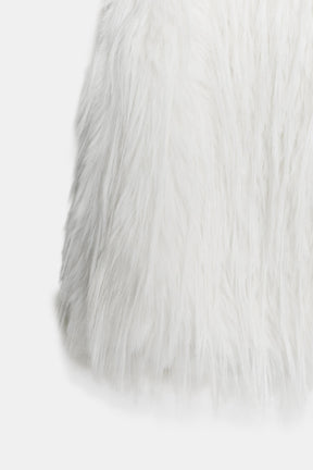 ZW COLLECTION FAUX FUR WAISTCOAT - Image 4