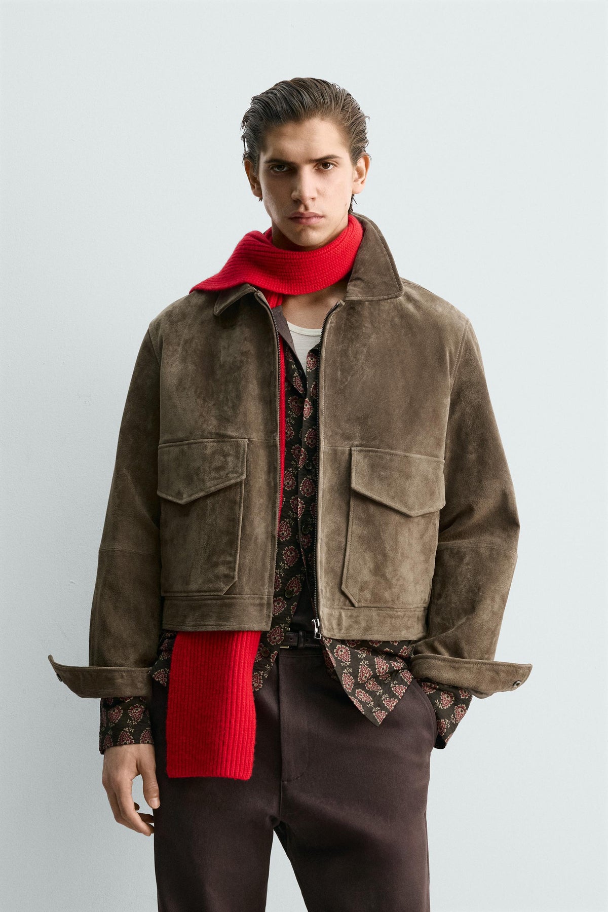 Boxy Suede Jacket