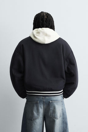 PATCHED QUILTED BOMBER JACKET - Image 3