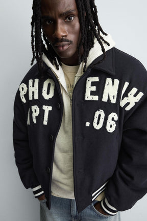 PATCHED QUILTED BOMBER JACKET - Image 6