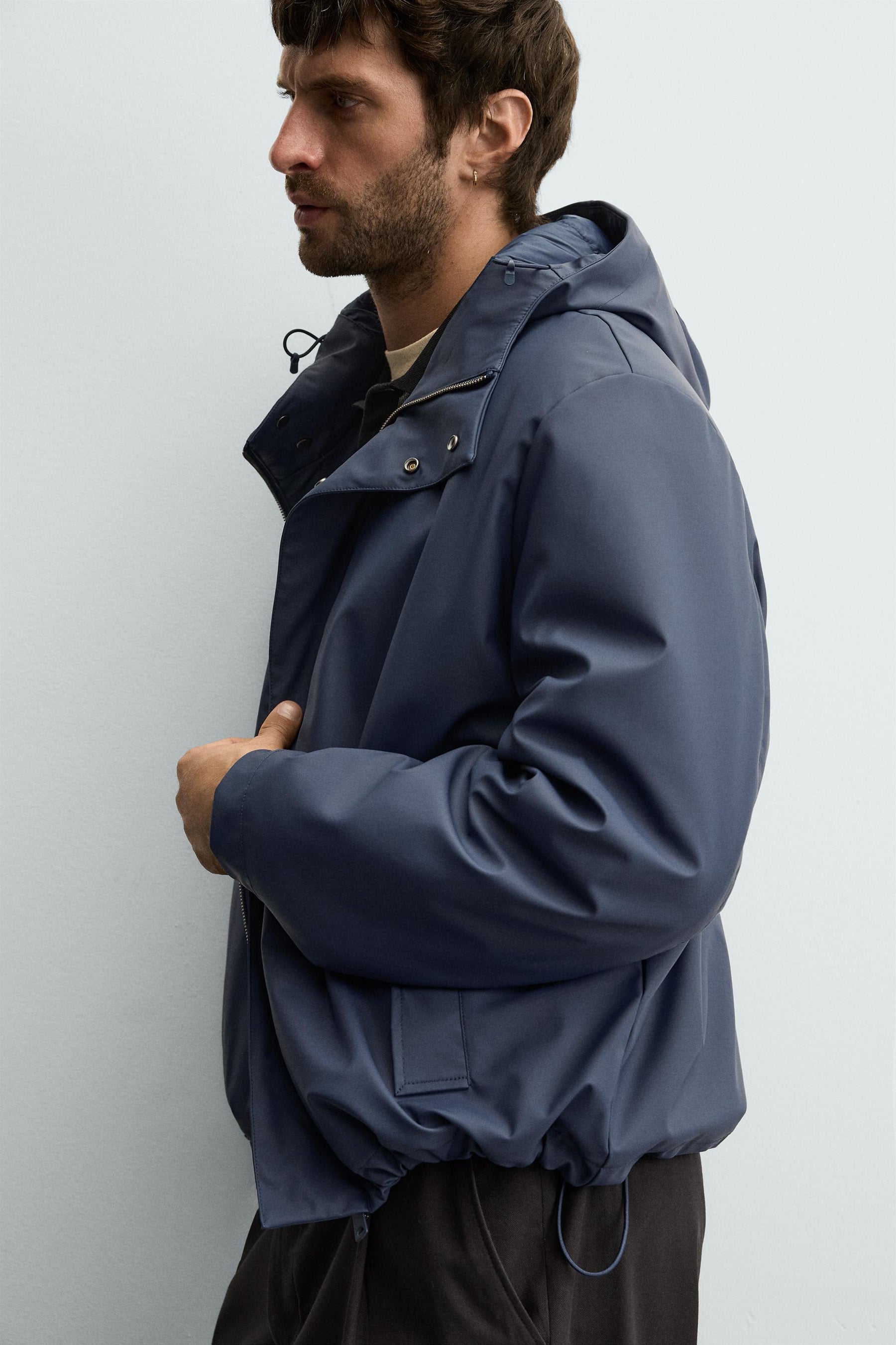 RUBBERISED EFFECT PARKA WITH HOODIE - Image 6