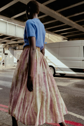 PRINTED MIDI SKIRT