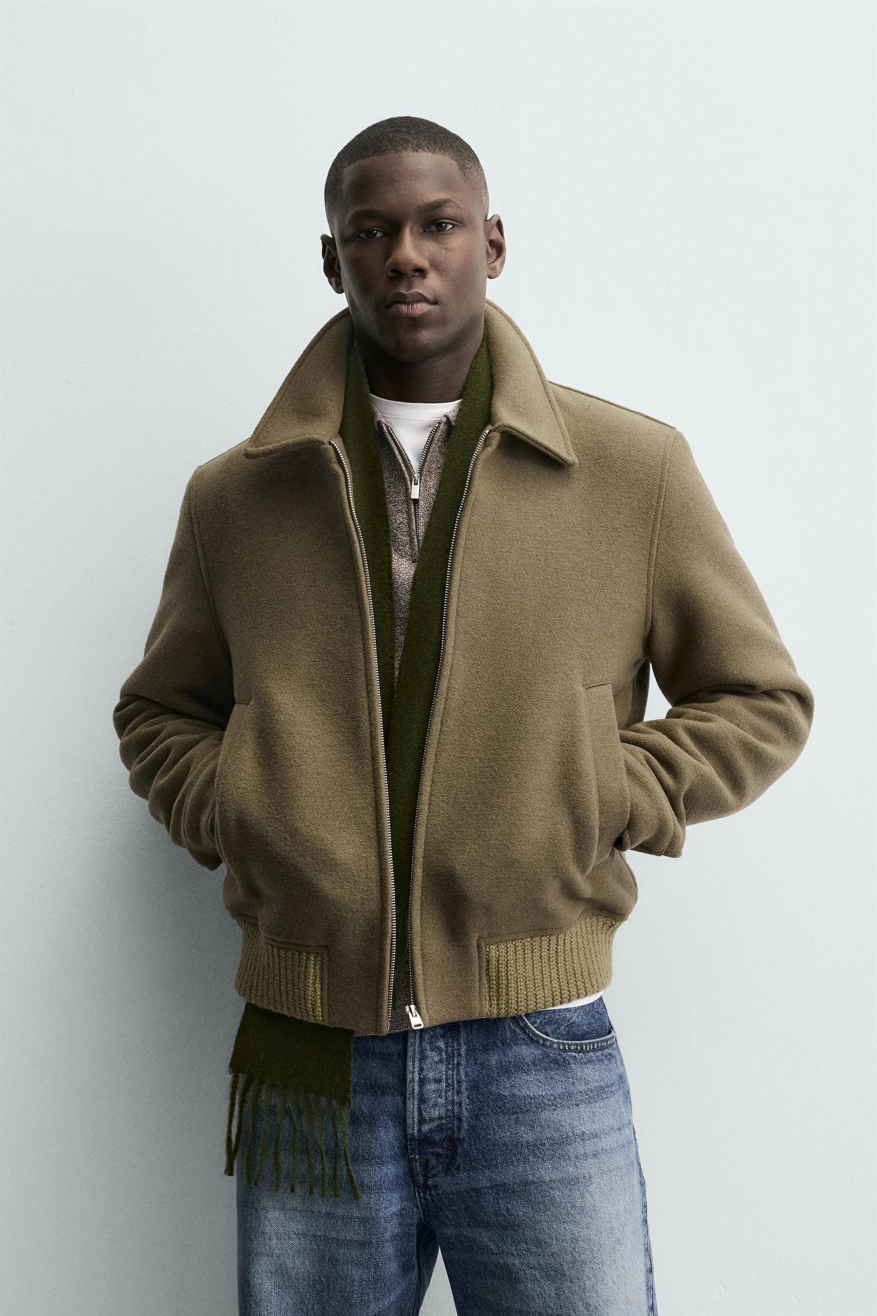 Wollgefütterte Jacke