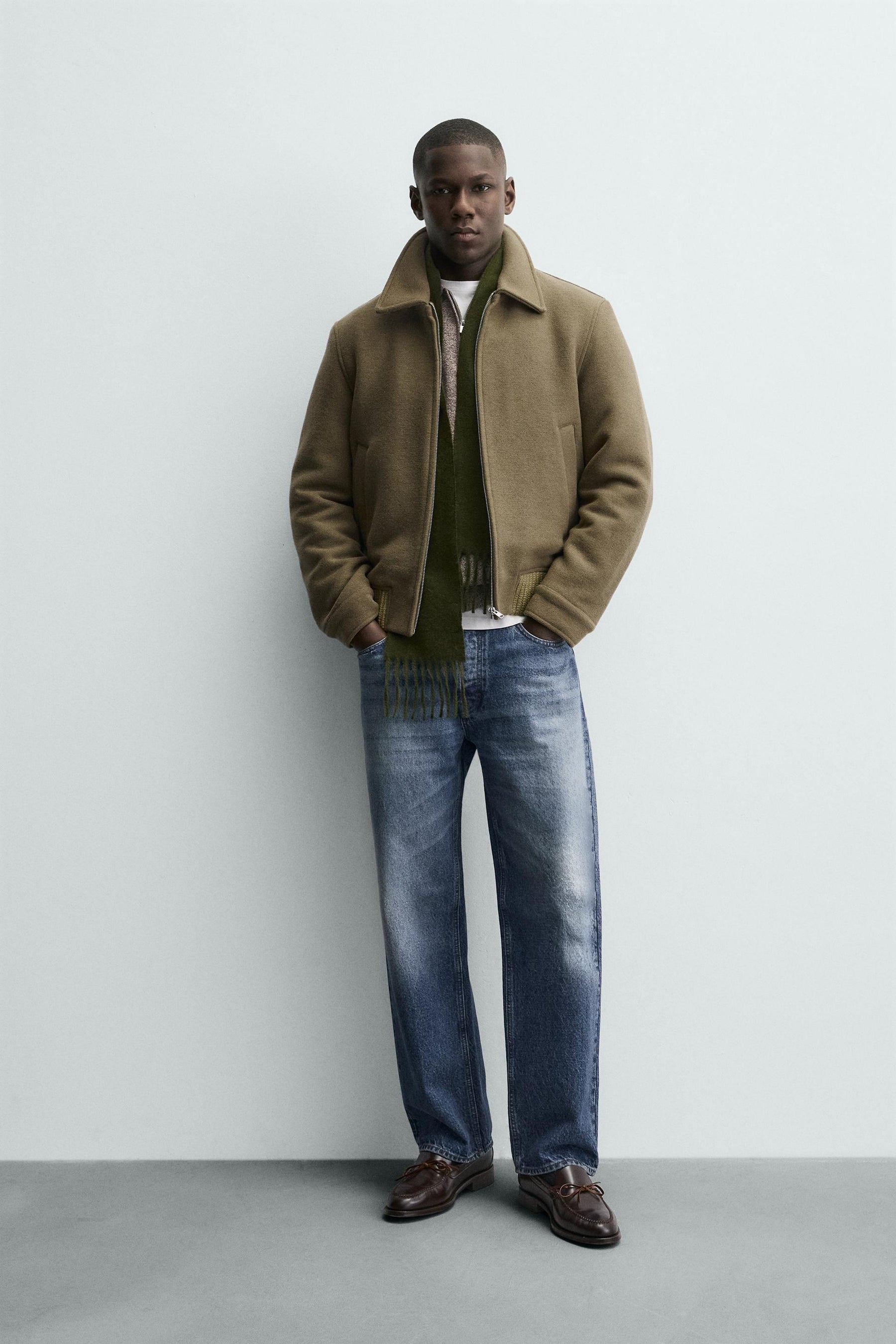 Wollgefütterte Jacke