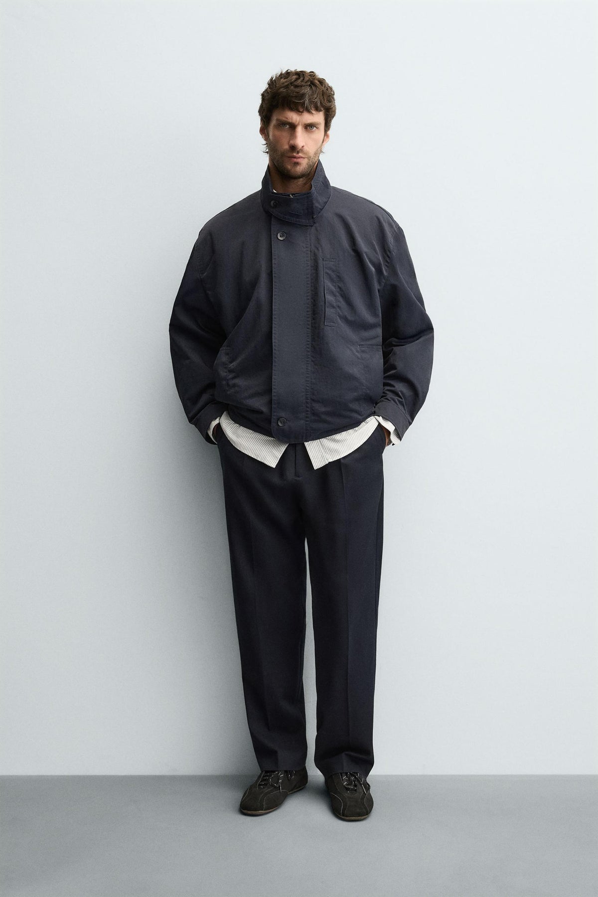 TECHNICAL JACKET WITH CONTRAST LINING - Image 1