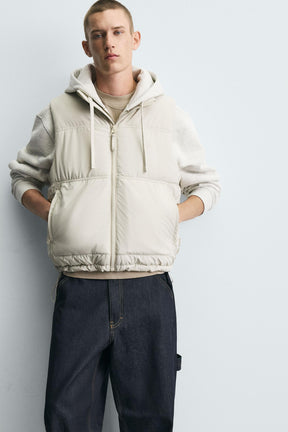 RUBBERISED PUFFER GILET - Image 6