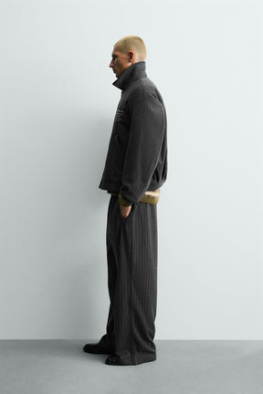 STRIPED EMBROIDERED JACKET - Image 4