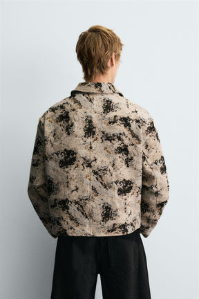 TEXTURED JACQUARD JACKET - Image 3