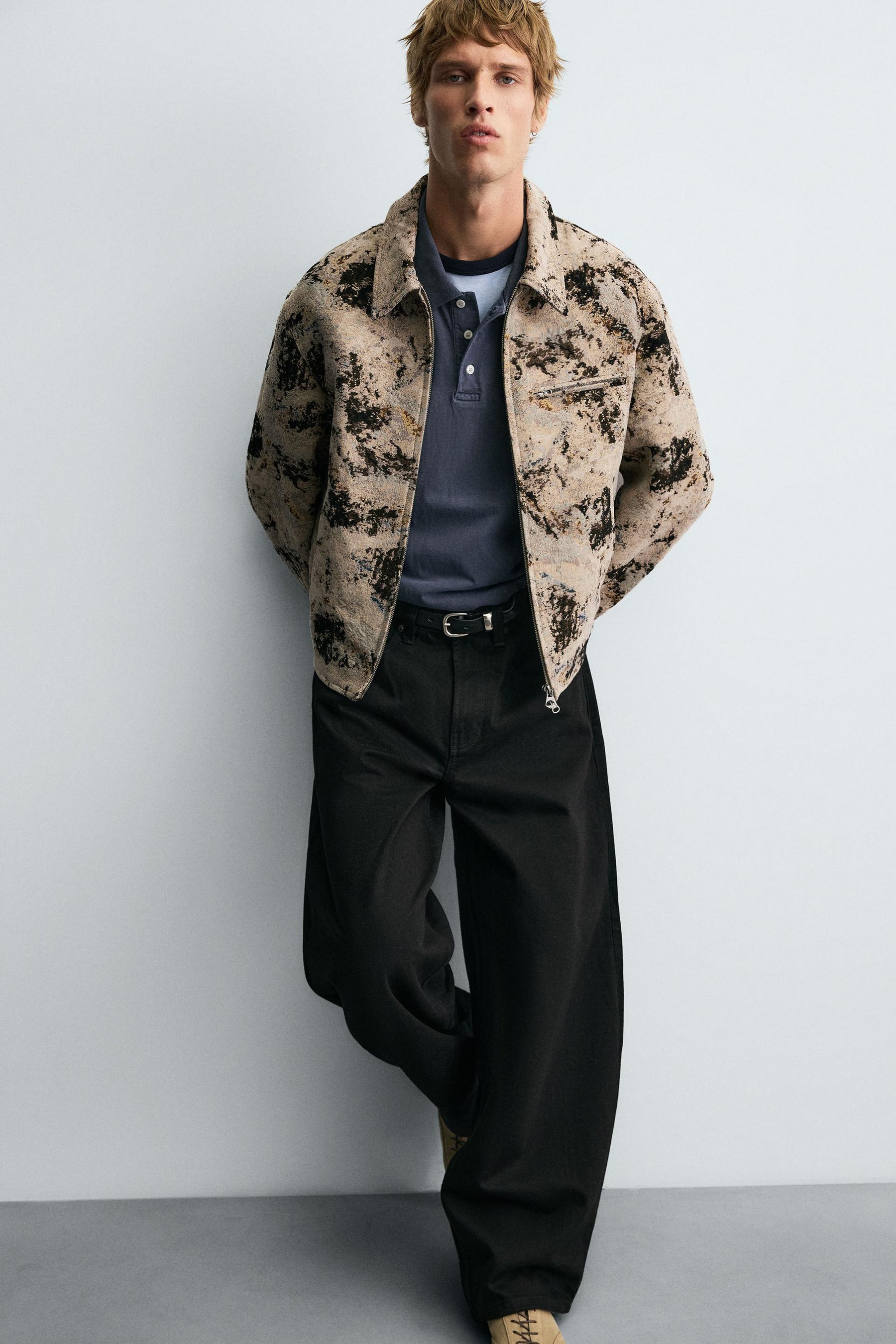TEXTURED JACQUARD JACKET - Image 6