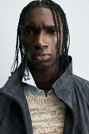 CONTRAST CHECK TECHNICAL JACKET - Image 6