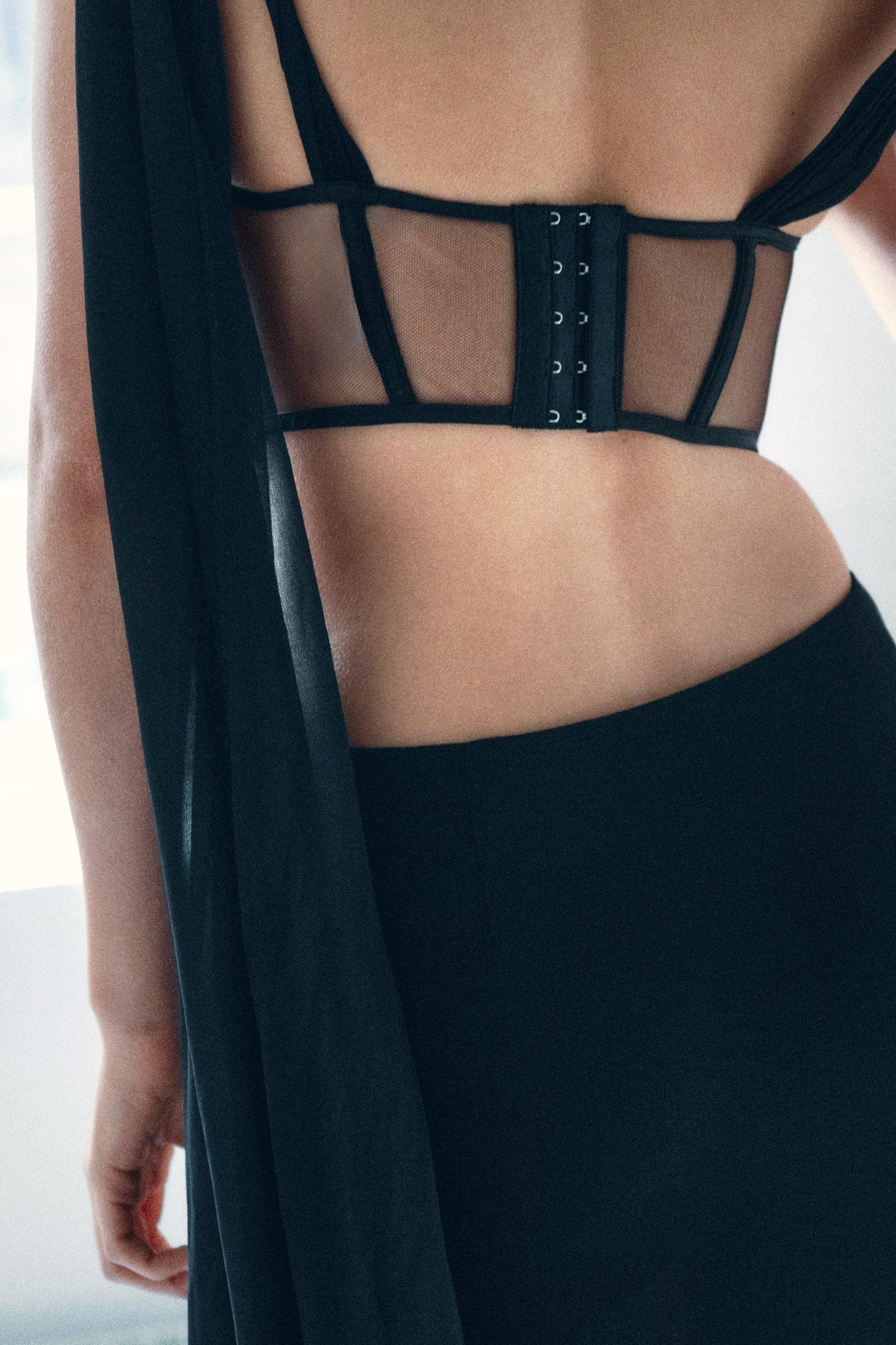 Draped Georgette Skirt