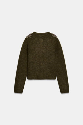 CARDIGAN WITH BEADS - Image 6