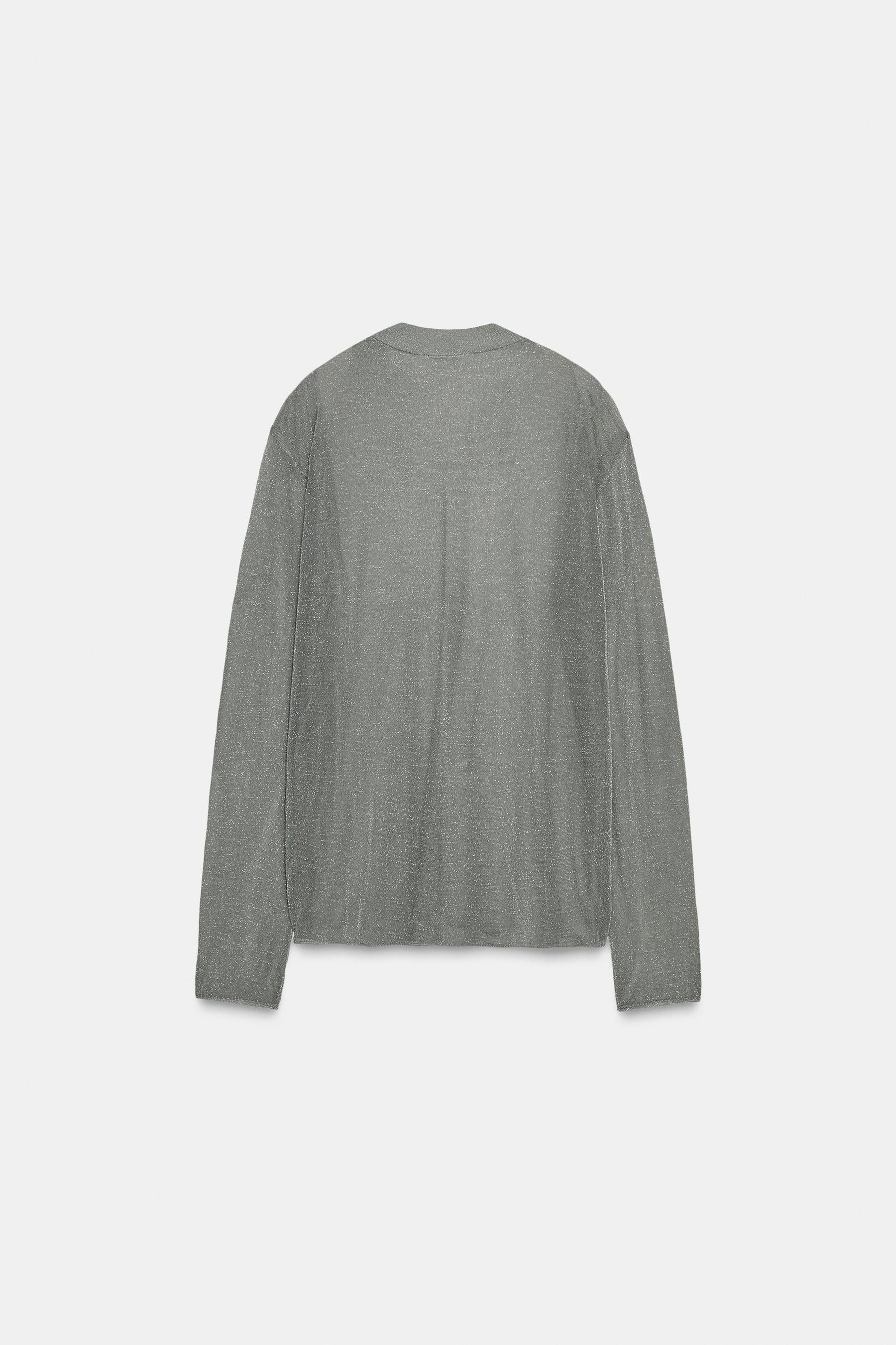 METALLIC THREAD KNIT JUMPER