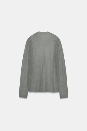 METALLIC THREAD KNIT JUMPER