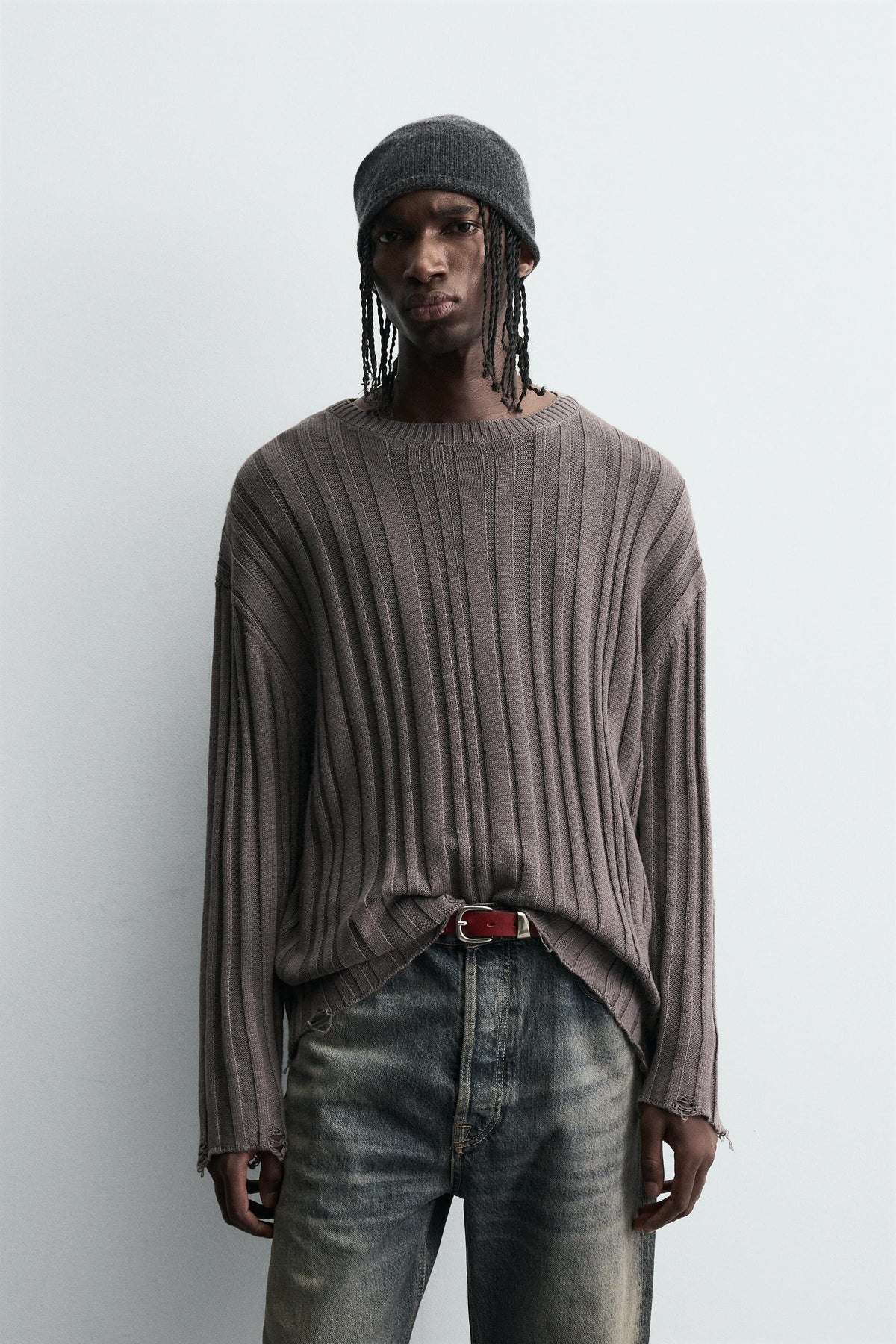 RIBBED OPEN-KNIT SWEATER - Image 2