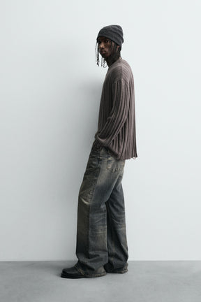 RIBBED OPEN-KNIT SWEATER - Image 4