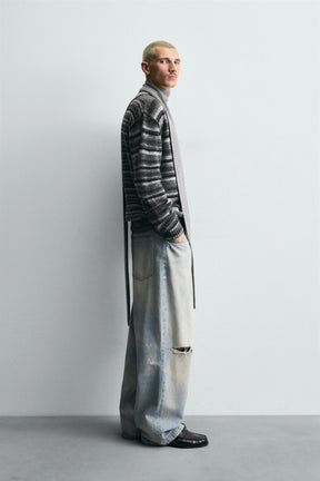 STRIPED JACQUARD CARDIGAN - Image 4