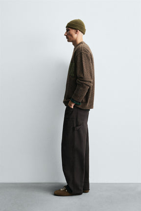 RIBBED SLOGAN SWEATER - Image 4