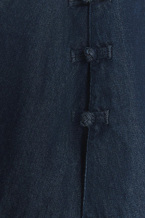 DENIM CAPE WITH TOGGLES - Image 9