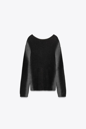 BLURRED PRINT KNIT JUMPER - Image 5