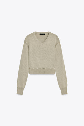 KNIT BUTTON JUMPER