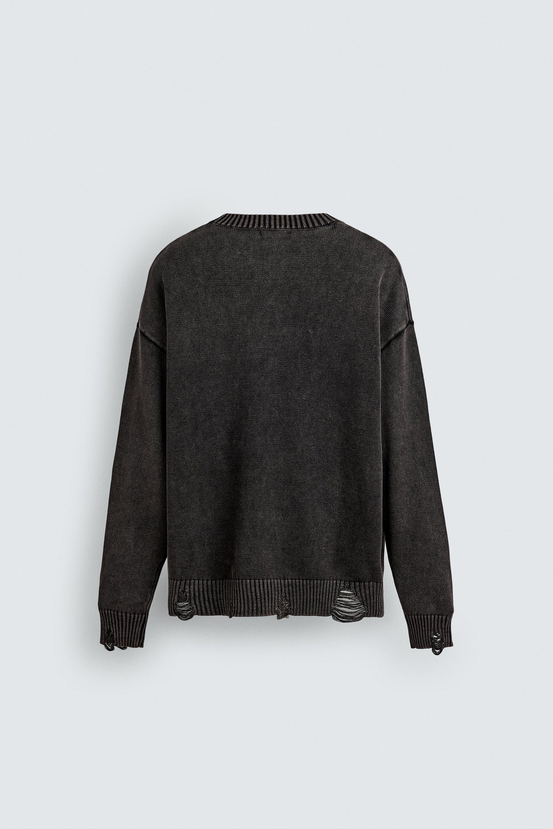 REVERSIBLE RIPPED-EFFECT SWEATER - Image 7