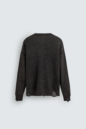 REVERSIBLE RIPPED-EFFECT SWEATER - Image 7