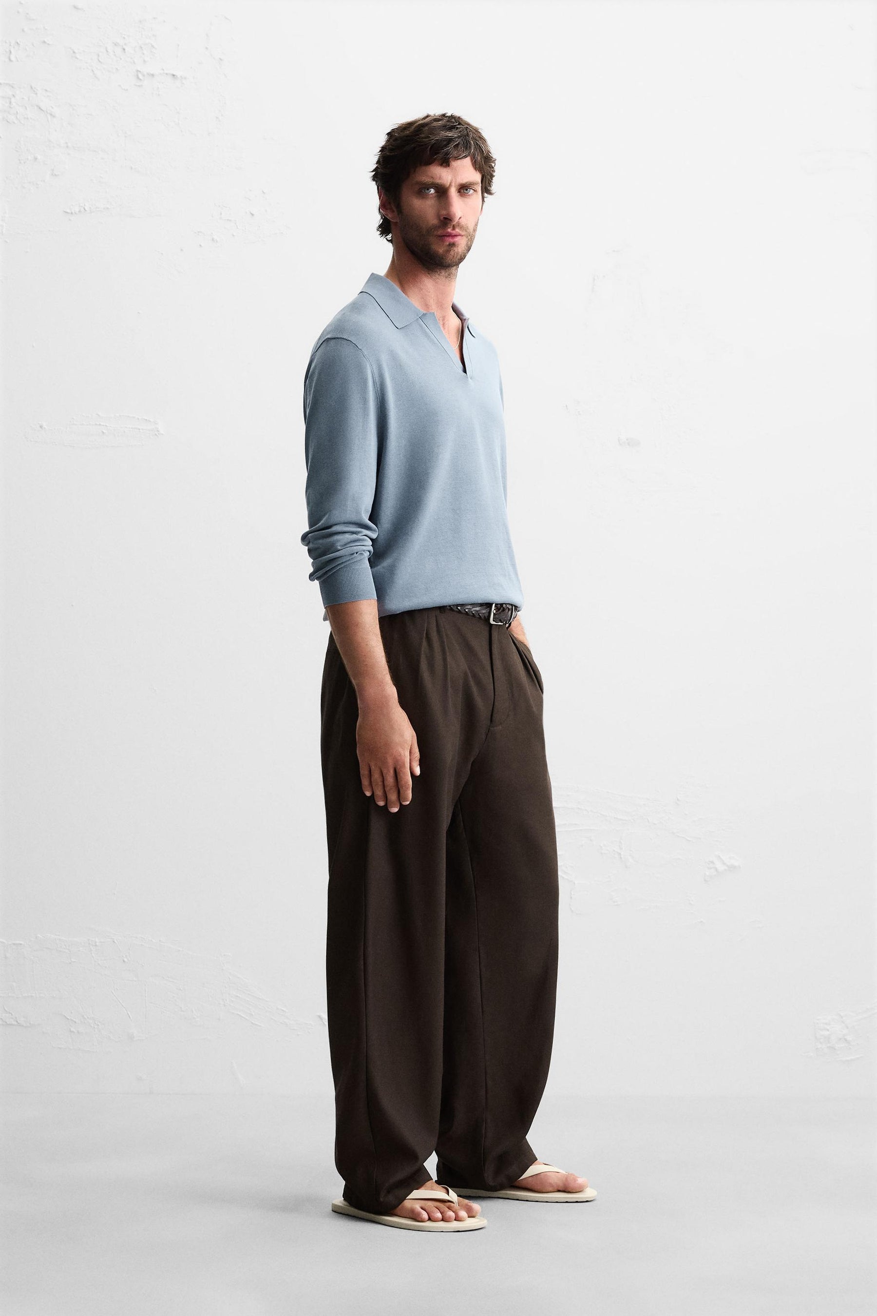 Polohemd aus Baumwollmischgewebe